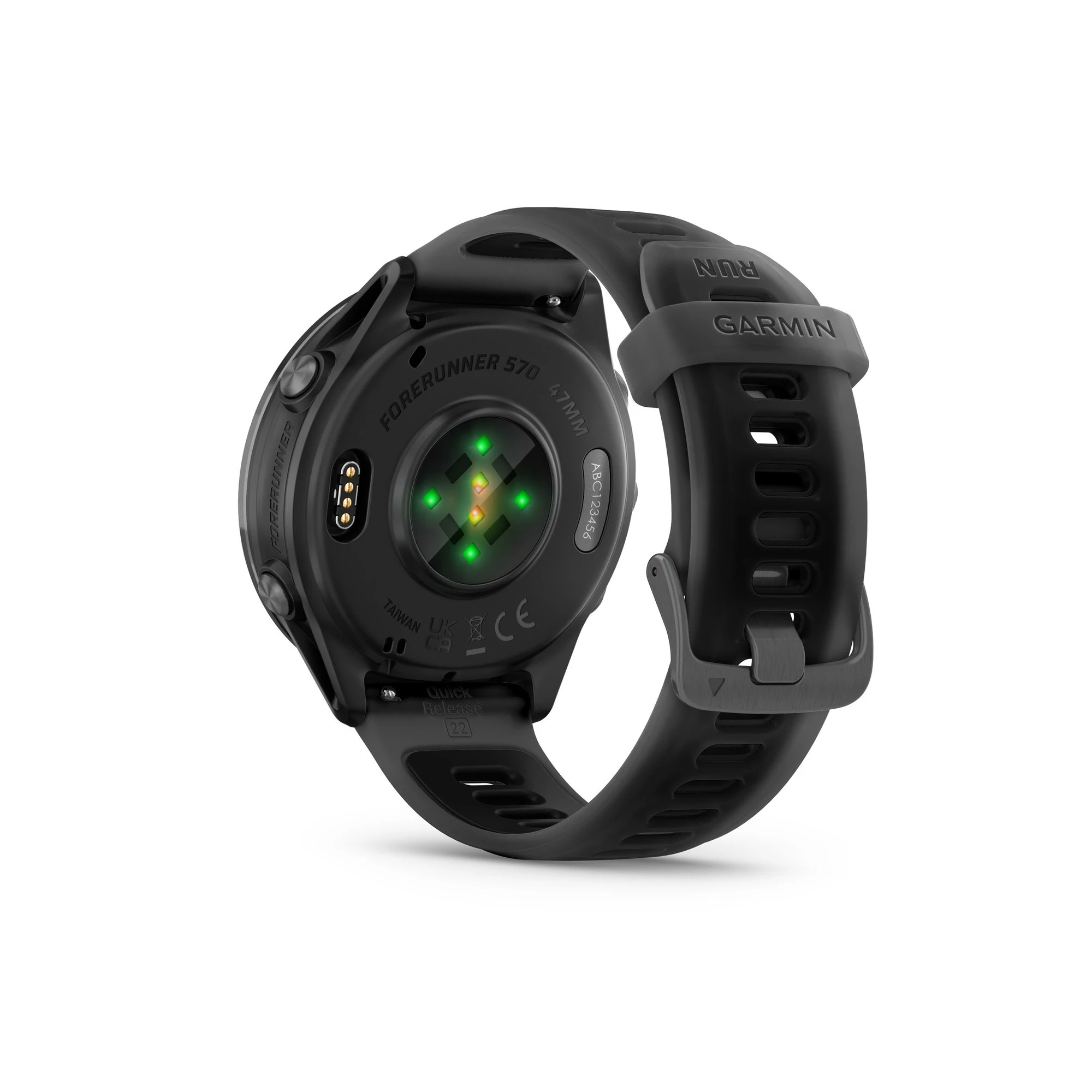 7. Garmin Forerunner 570 - 47mm - ceas multisport cu GPS si AMOLED - negru Slate Gray Aluminium with Translucent Black | Black Band