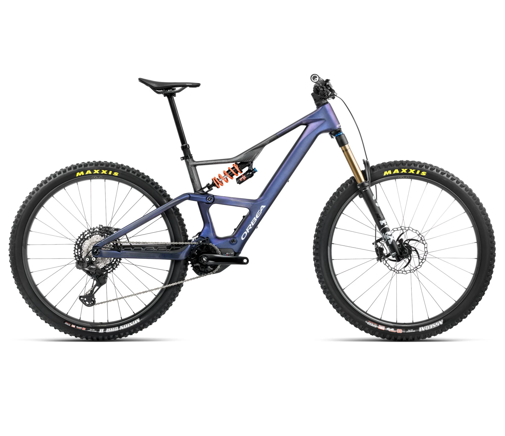 Bicicletă electrică eMTB Trail Orbea RISE LT M-TEAM 630W - Tanzanite Carbon View | Carbon Raw (Matt) - 67481