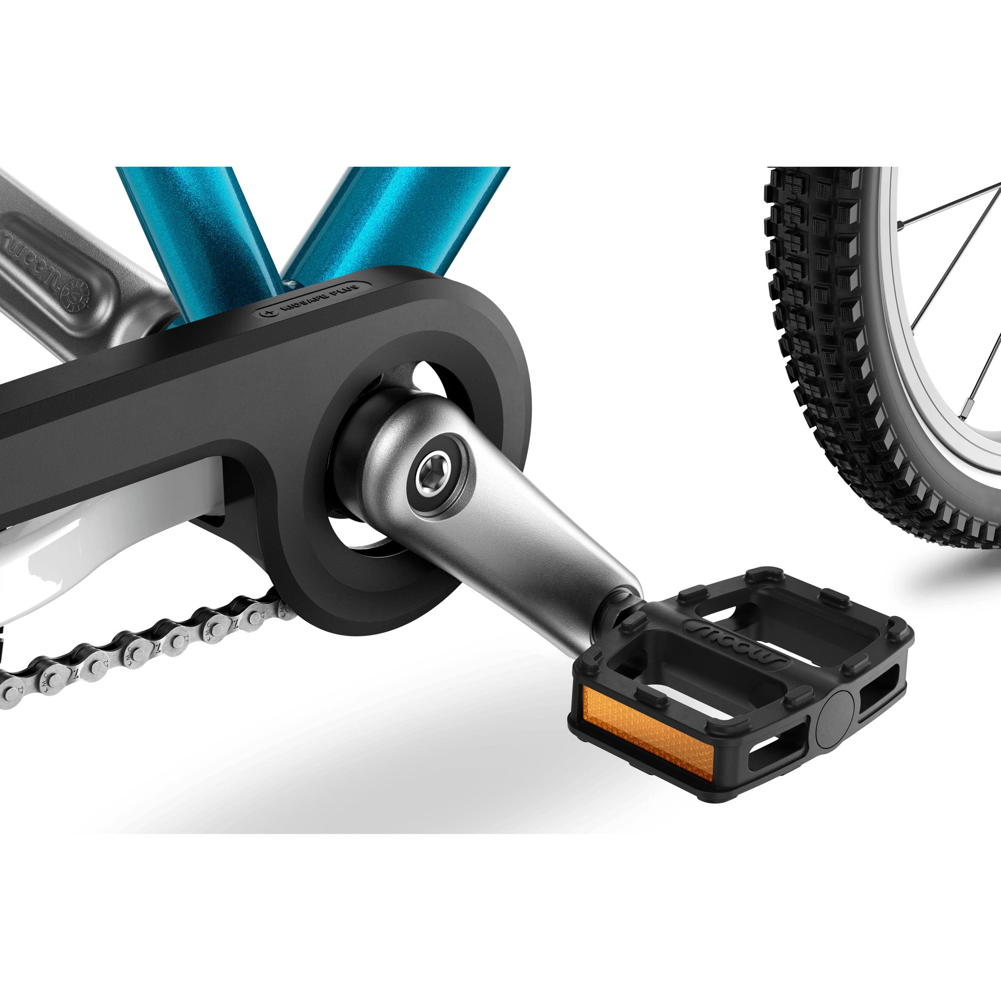 6. Bicicleta copii Woom 3 Go cu roti 16" albastru metalic