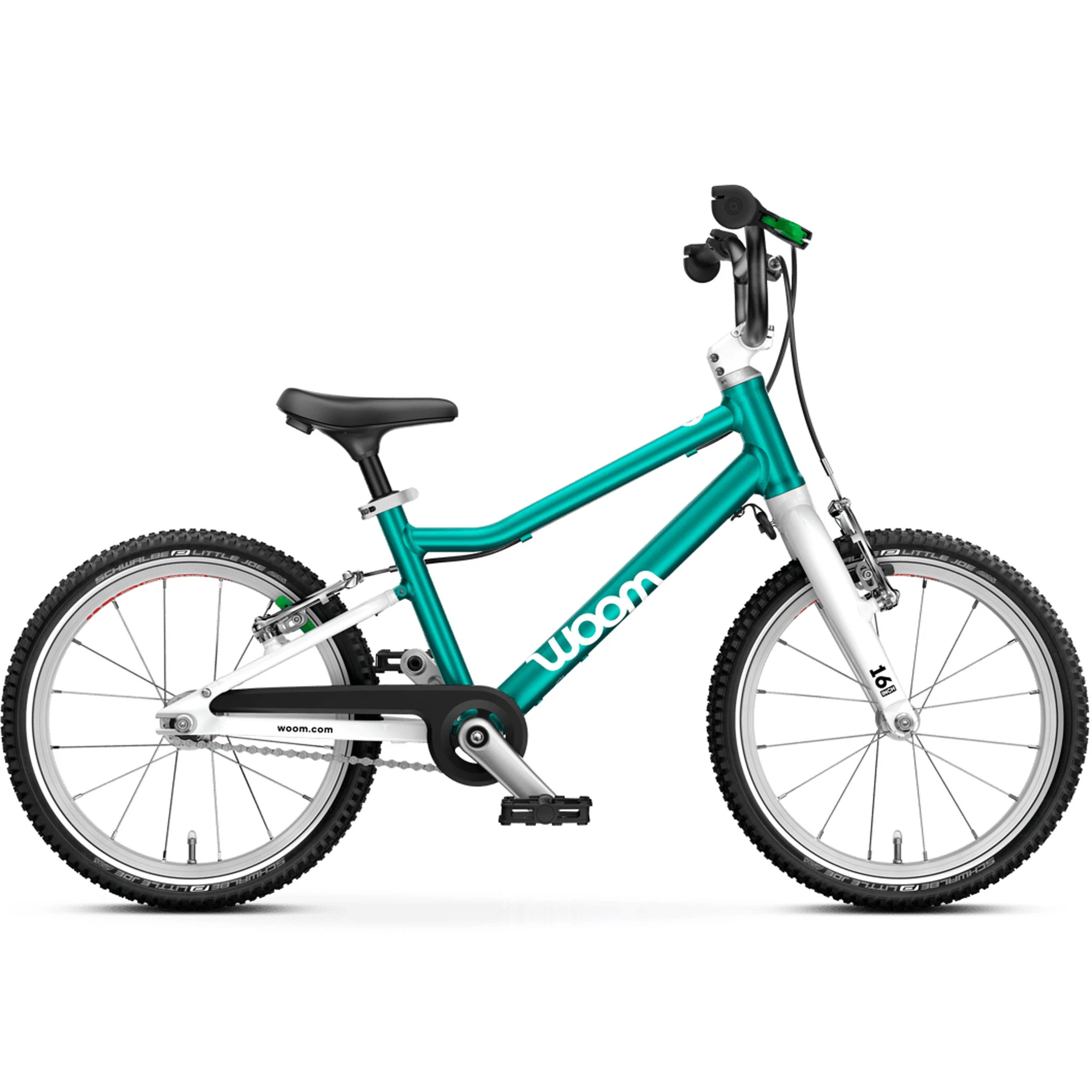 Bicicleta copii Woom 3 Go cu roti 16" turcoaz Metallic Turquoise Petrol - 62808