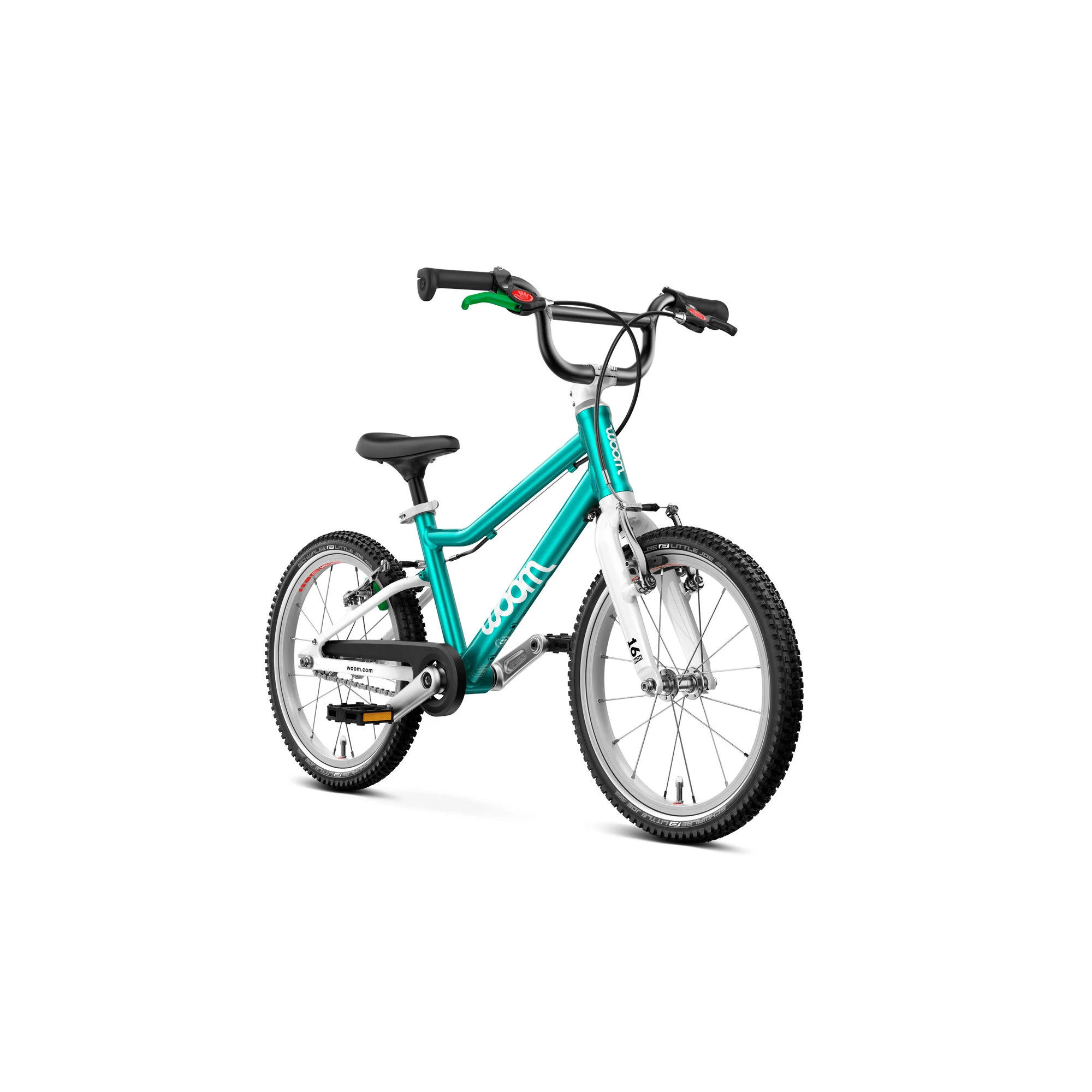 2. Bicicleta copii Woom 3 Go cu roti 16" turcoaz Metallic Turquoise Petrol