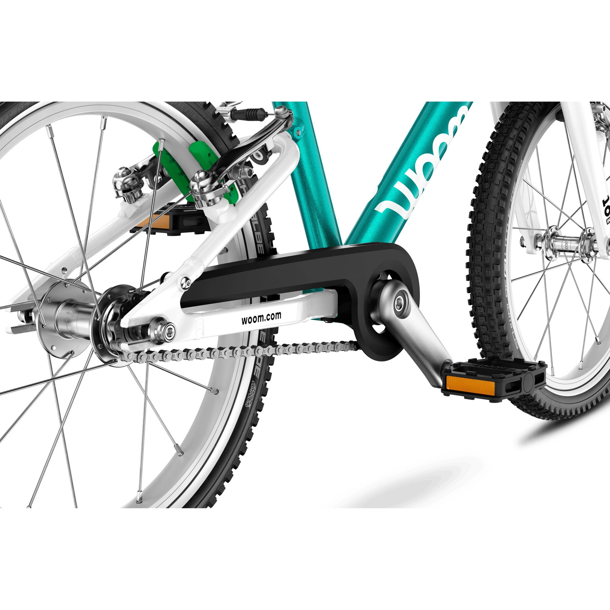 6. Bicicleta copii Woom 3 Go cu roti 16" turcoaz Metallic Turquoise Petrol