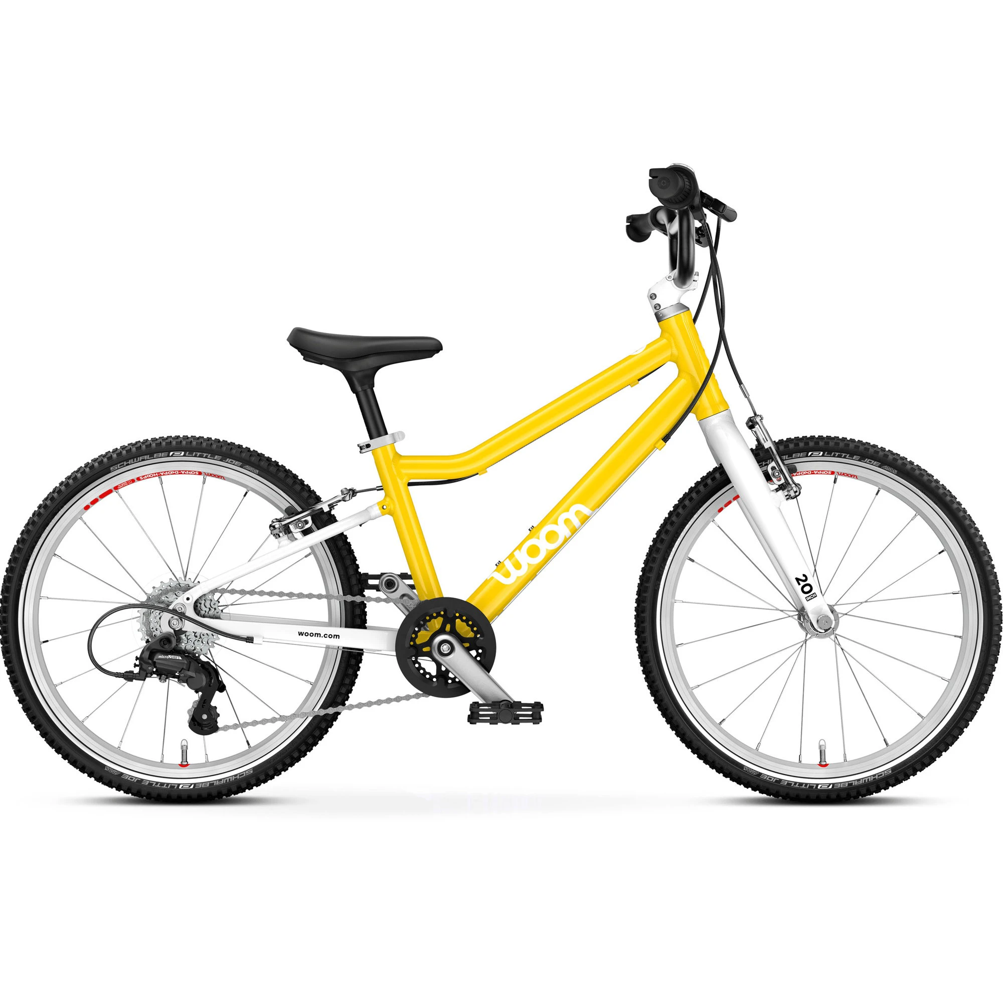 Bicicleta copii Woom 4 Go cu roti 20" galben Vibrant Yellow - 67519