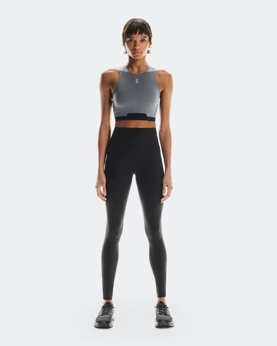 On - bustiera - Train 2-in-1 Crop W - Grey - 67566