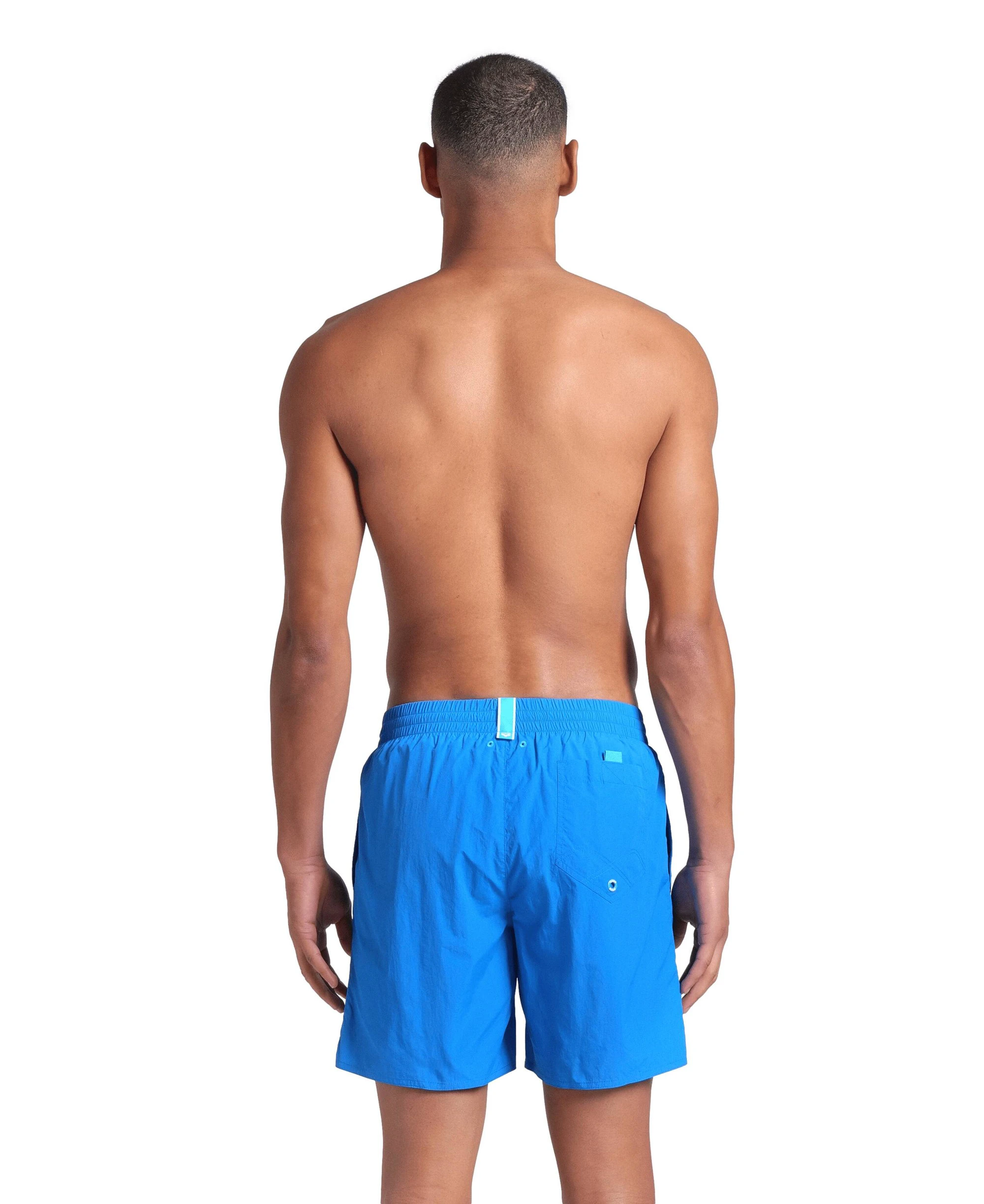 3. Arena - short inot barbati - Team Stripe Beach Boxer - Blue -China-Navy