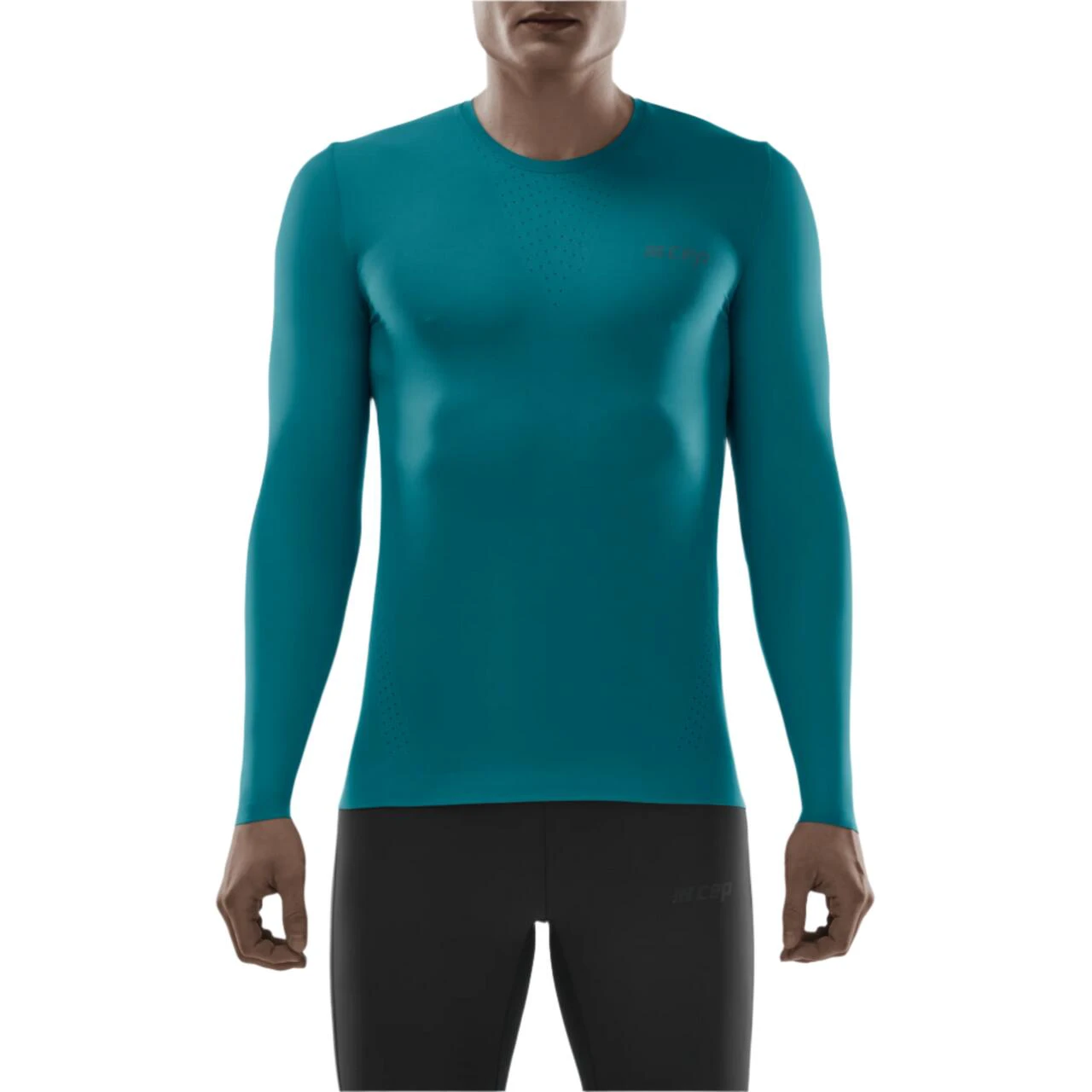 1. CEP - bluza cu maneca lunga - run ultralight shirt long sleeve - petrol