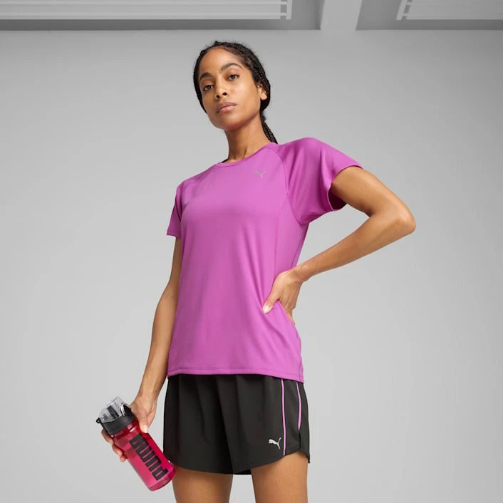 1. Puma - tricou tehnic - Run Velocity Tee W - Wild Berry