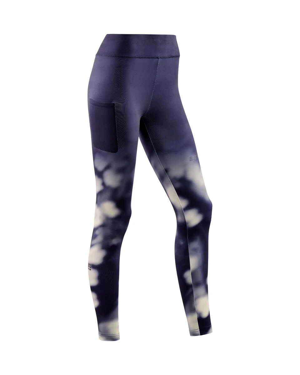1. CEP - colanti - bloom tights running W - blue | white