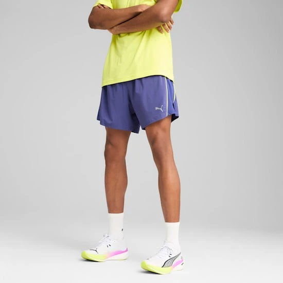1. Puma - pantaloni scurti - Run Velocity 5" Short - Blue Crystal