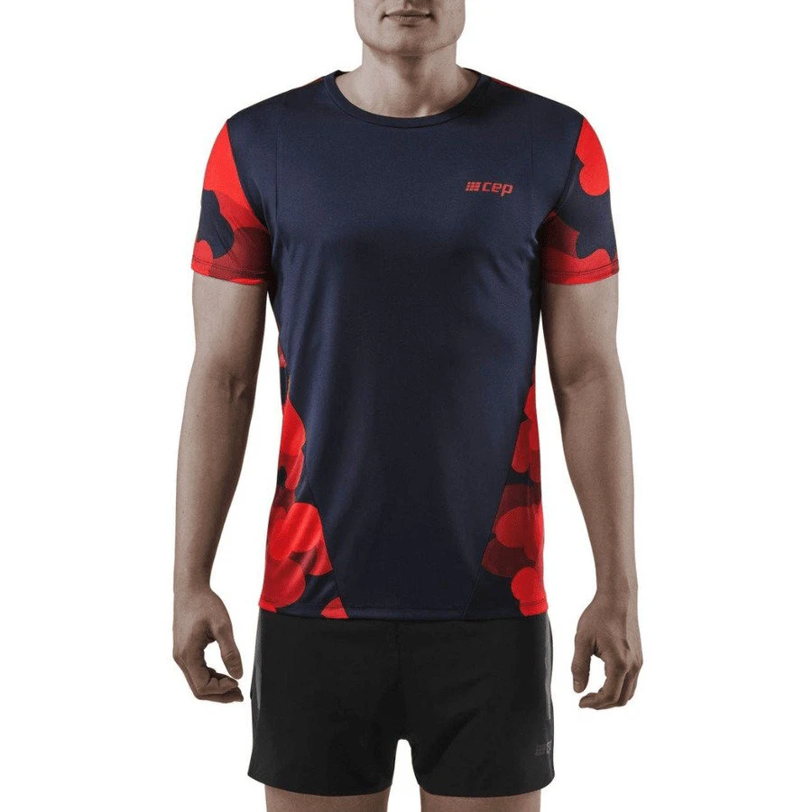 2. CEP - tricou tehnic - camocloud shirt short sleeve - lava | peacoat