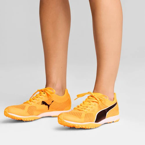 3. Puma - pantofi alergare cu cuie pentru pista - evoSPEED Haraka 8 Unisex - Sun Stream | PUMA Black | White