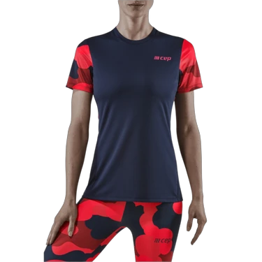 3. CEP - tricou tehnic - camocloud shirt short sleeve W - pink | peacoat