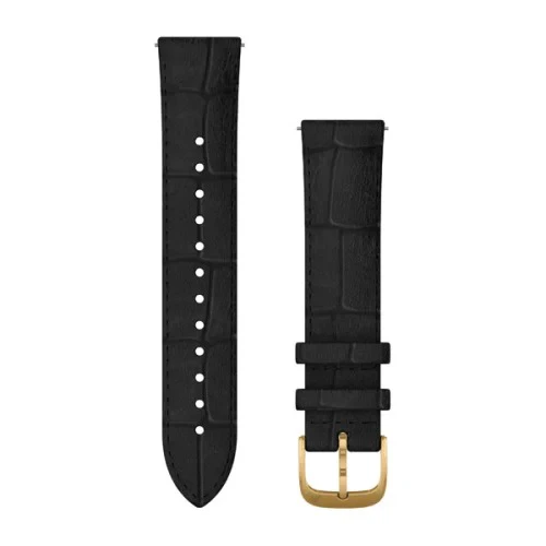 1. Garmin - curea piele - Quick Release 20 - Italian Leather | Black Embossed