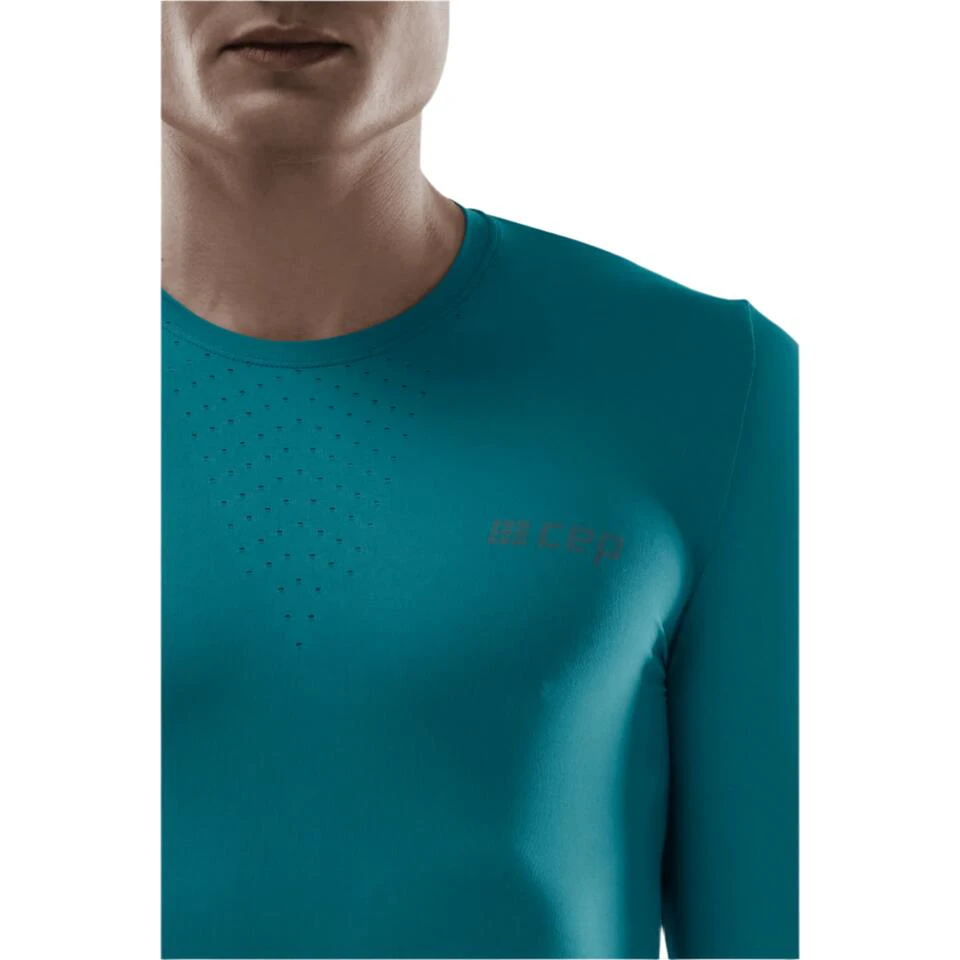 5. CEP - bluza cu maneca lunga - run ultralight shirt long sleeve - petrol