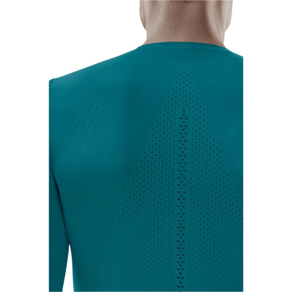 6. CEP - bluza cu maneca lunga - run ultralight shirt long sleeve - petrol