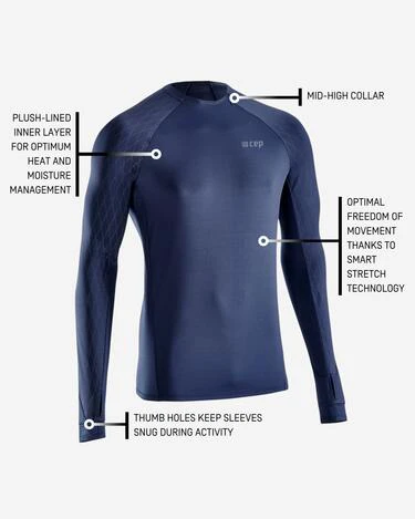 7. CEP - bluza cu maneca lunga - cold weather shirt LS - navy