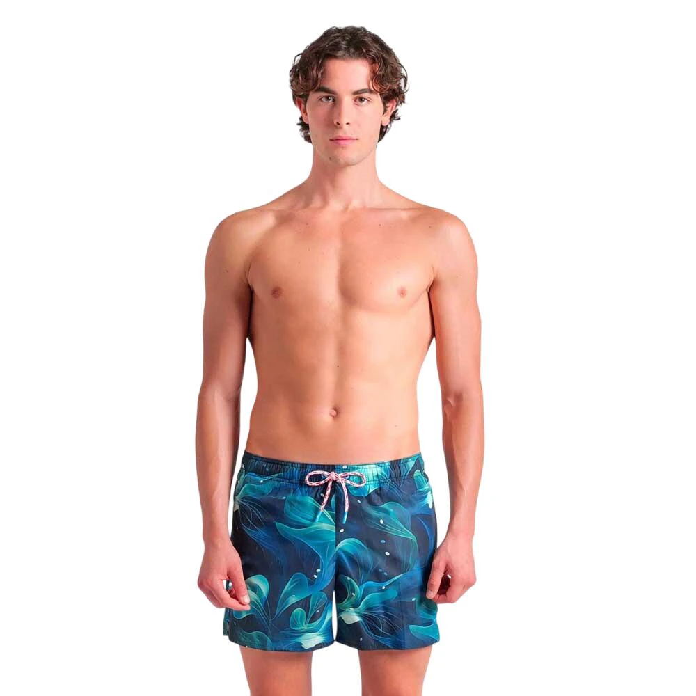 1. Arena - sort inot barbati - Print Beach Short - Mangrove