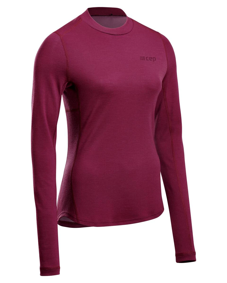 1. CEP - bluza cu maneca lunga - cold weather merino shirt long sleeve - purple