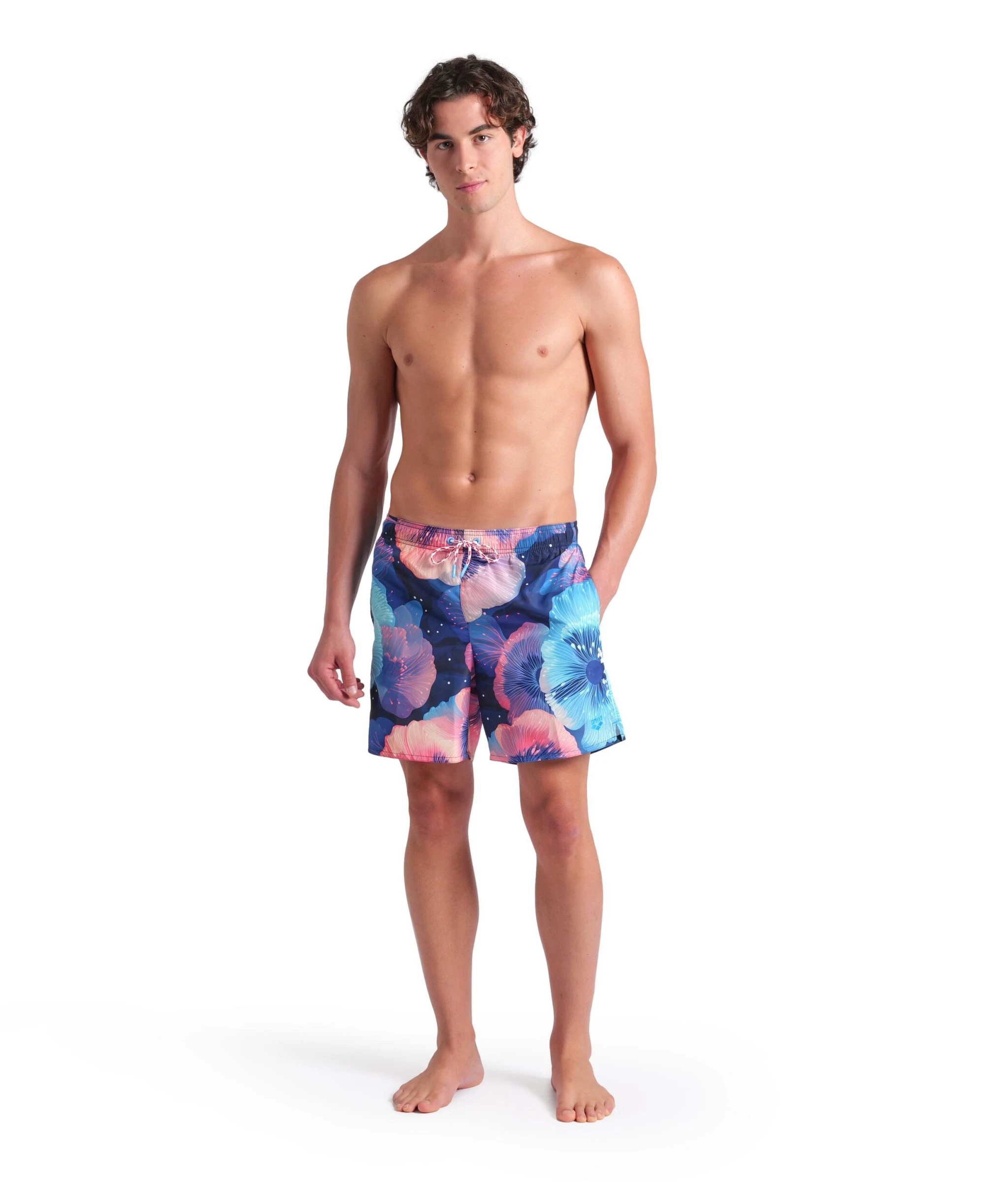 Arena - sort inot barbati - Print Beach Short - Calypso I Coral I Multi - 68229