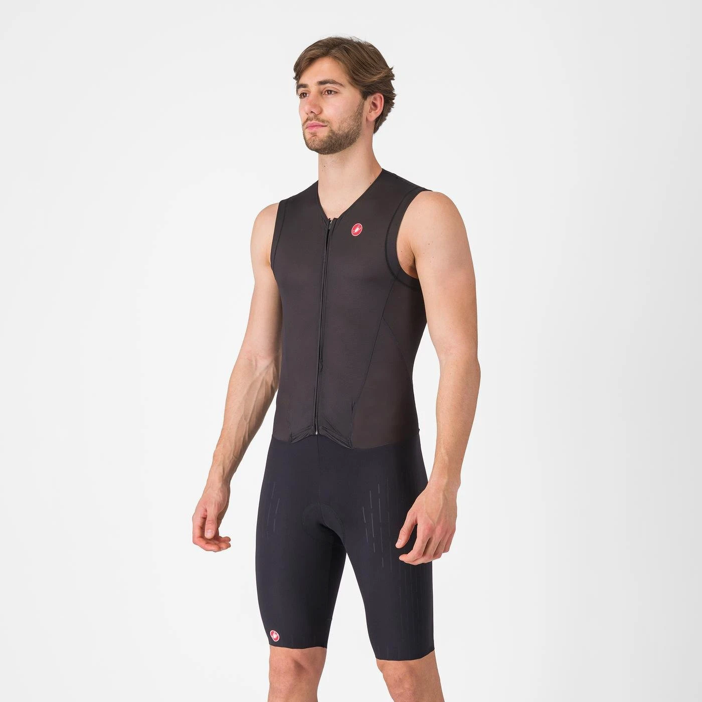 1. Castelli - costum triatlon fara maneci - Free Sanremo 3 Suit Sleeveless - negru