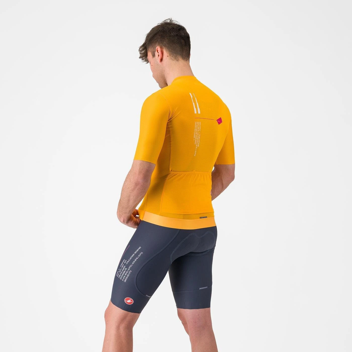 2. Castelli - pantaloni ciclism scurti cu bretele - Espresso R--A/D Bibshort - albastru Twilight