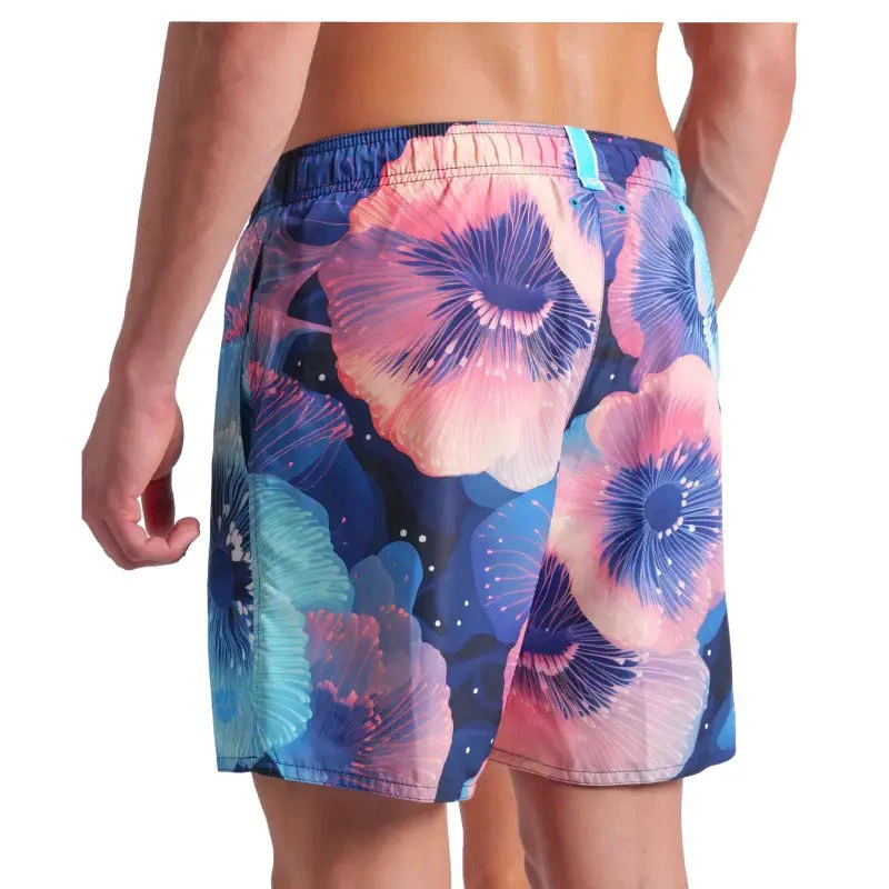 4. Arena - sort inot barbati - Print Beach Short - Calypso I Coral I Multi