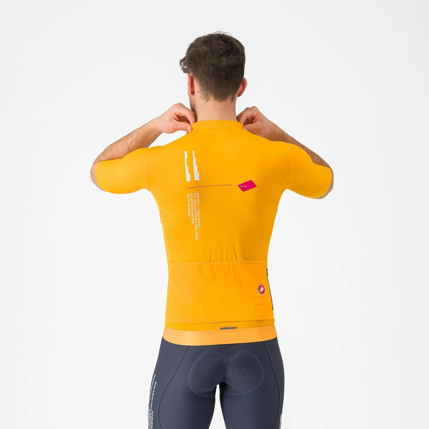2. Castelli - tricou ciclism maneca scurta tailored fit - Espresso R--A/D Jersey - portocaliu