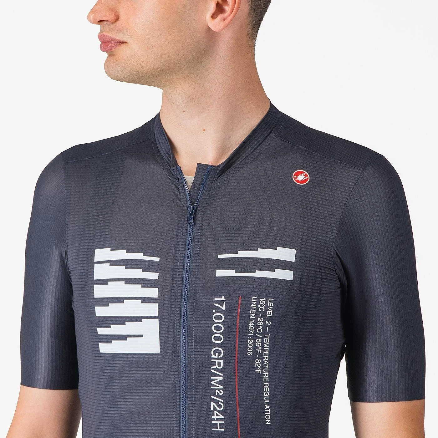 3. Castelli - tricou ciclism maneca scurta tailored fit - Espresso R--A/D Jersey - albastru Twilight