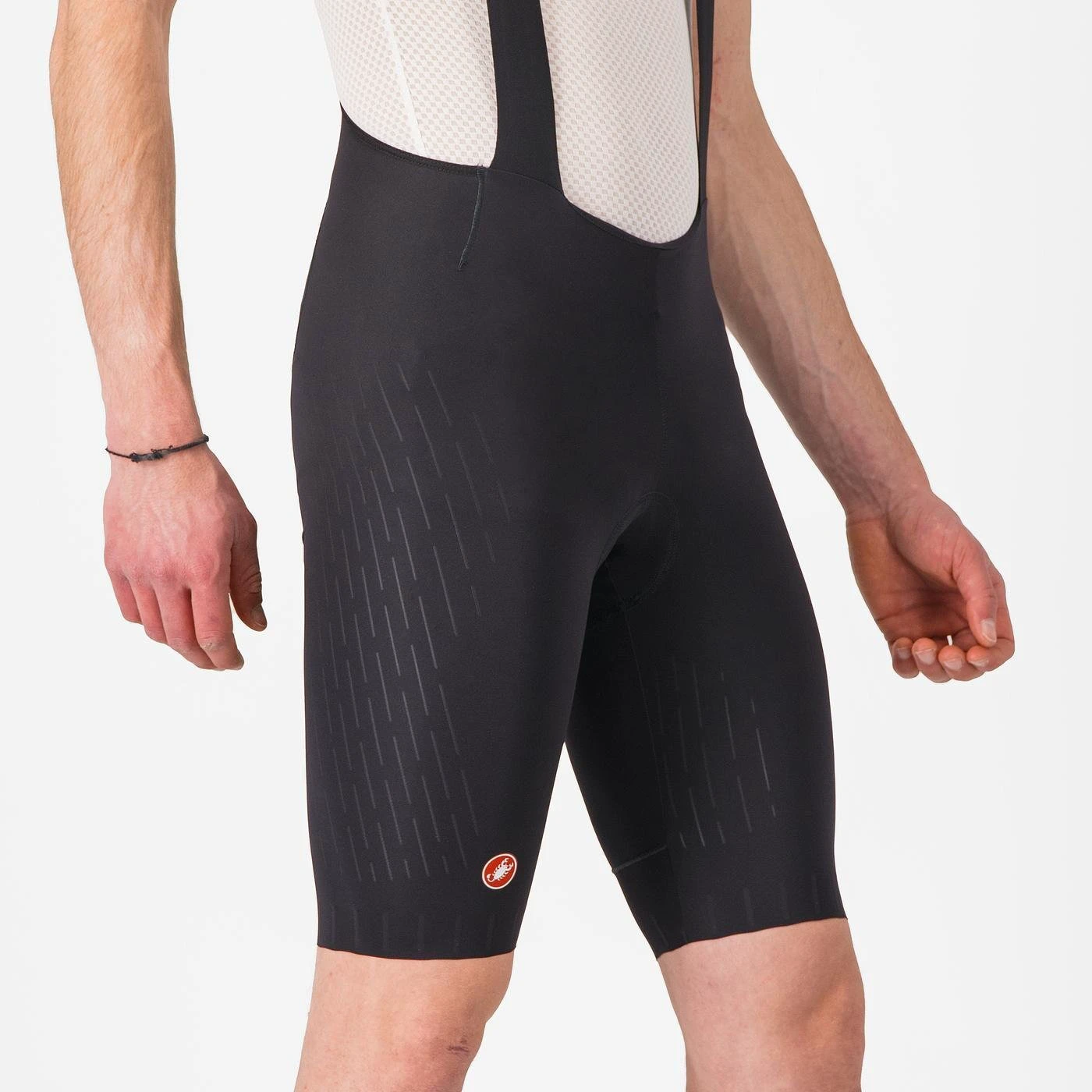 3. Castelli - pantaloni ciclism scurti cu bretele - Free Aero Race S Bibshort - negru