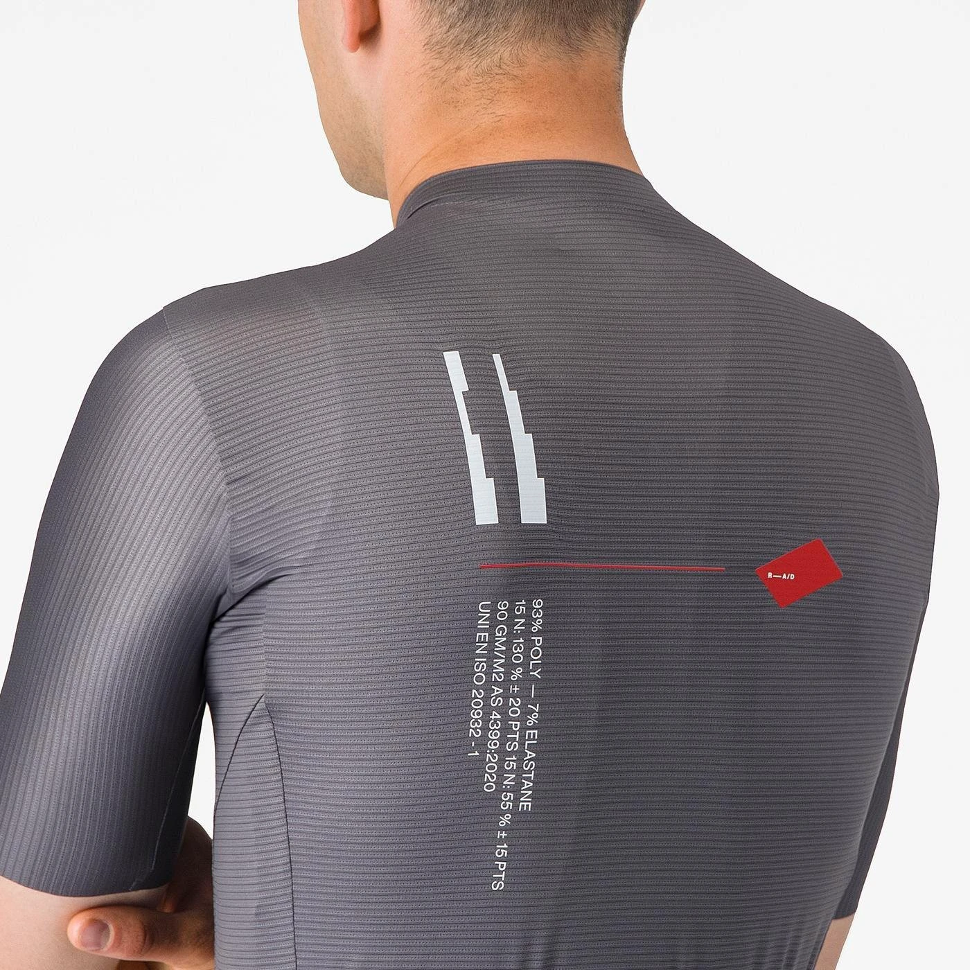 5. Castelli - tricou ciclism maneca scurta tailored fit - Espresso R--A/D Jersey - gri inchis Smokey