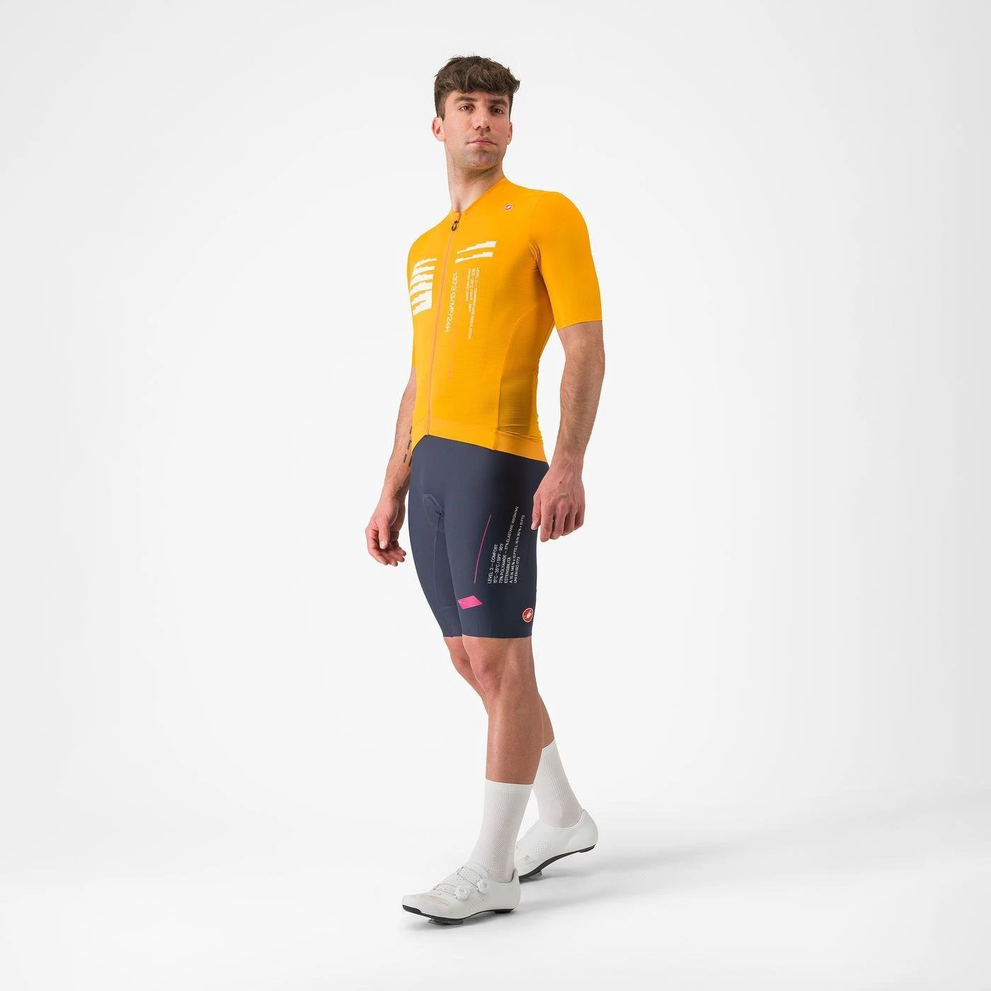 6. Castelli - tricou ciclism maneca scurta tailored fit - Espresso R--A/D Jersey - portocaliu