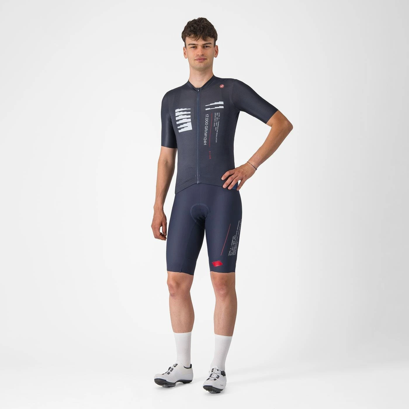 6. Castelli - tricou ciclism maneca scurta tailored fit - Espresso R--A/D Jersey - albastru Twilight