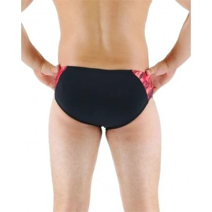 2. TYR - Slip inot pentru barbati - Cadence racer brief - negru rosu