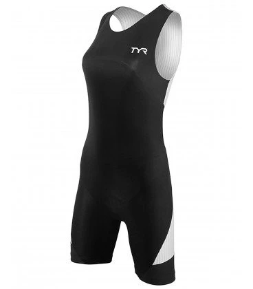 1. TYR - Trisuit Carbon W Fem Back Zip - negru alb