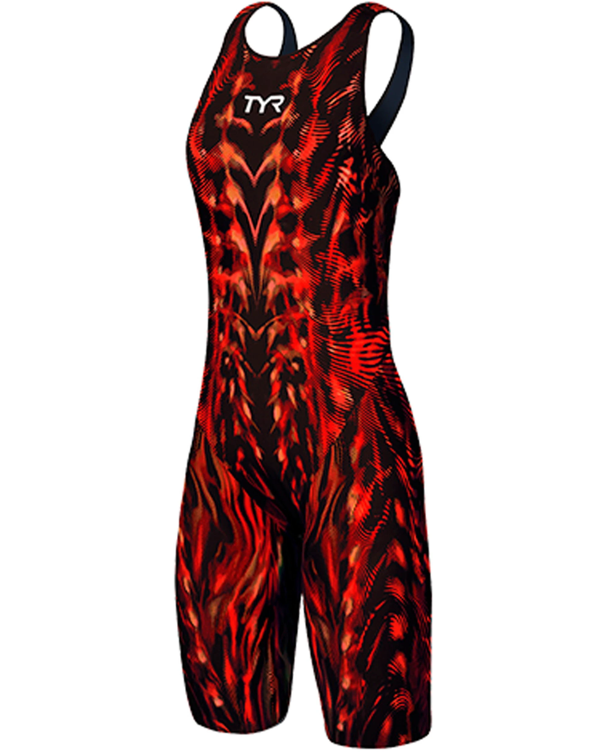 TYR - costum tehnic inot femei - Venzo Open Back - rosu - 60806