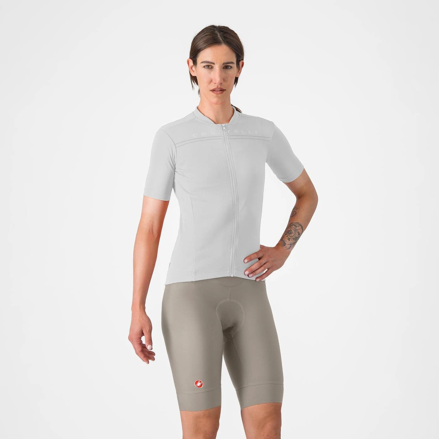 1. Castelli - pantaloni ciclism scurti - Prima 2 W Short - gri | ivoar