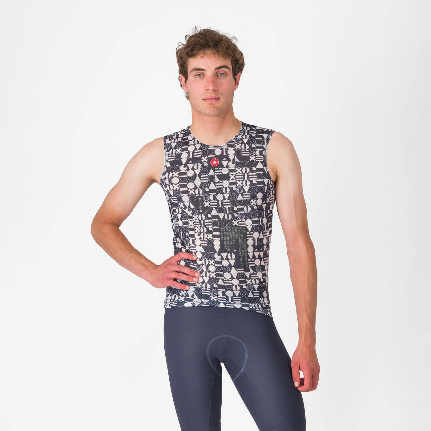 1. Castelli - bluza de corp fara maneci - Espresso R--A/D Baselayer - albastru Twilight