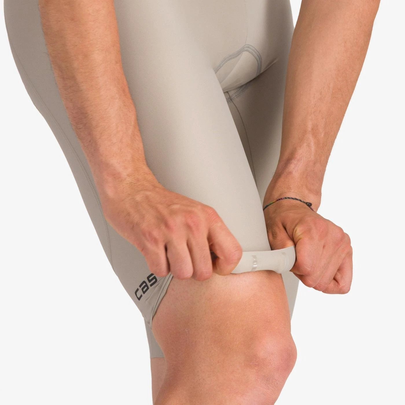 3. Castelli - pantaloni ciclism scurti cu bretele - Espresso Bibshort - 15-35 gr C - argila