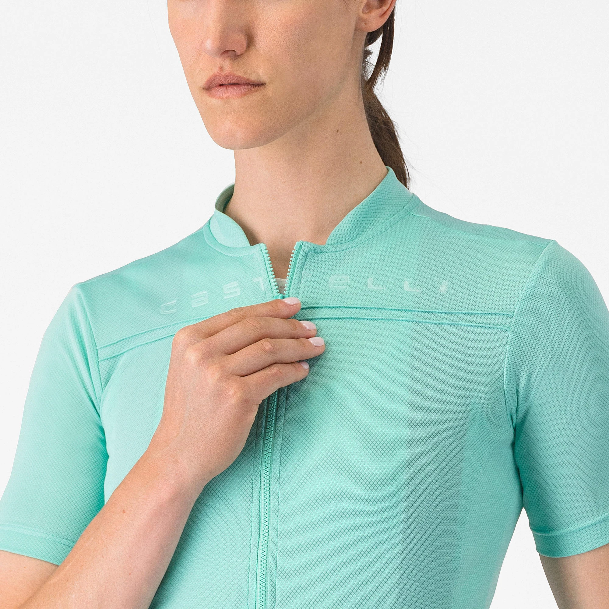 3. Castelli - tricou ciclism maneca scurta regular fit - Anima 4 W Jersey - 18-32 gr C - albastru deschis