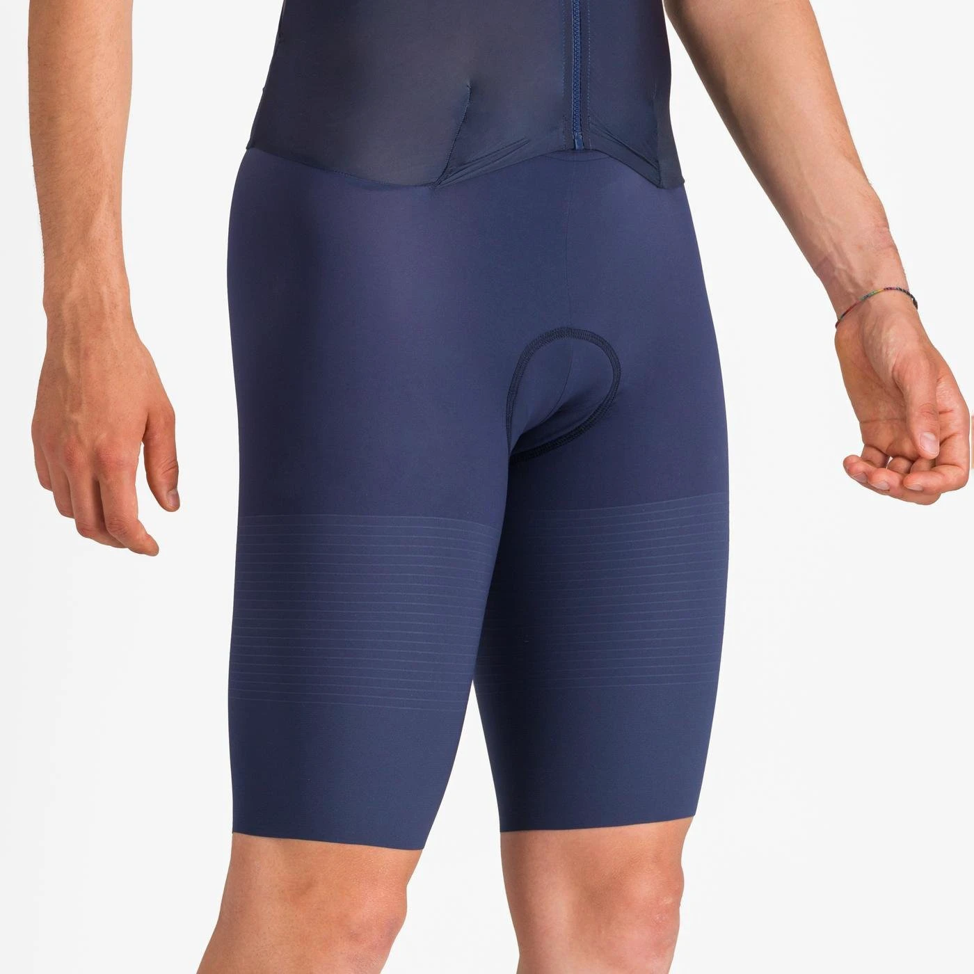 6. Castelli - costum triatlon cu maneca scurta - Pr 2 Speed Suit - albastru | alb