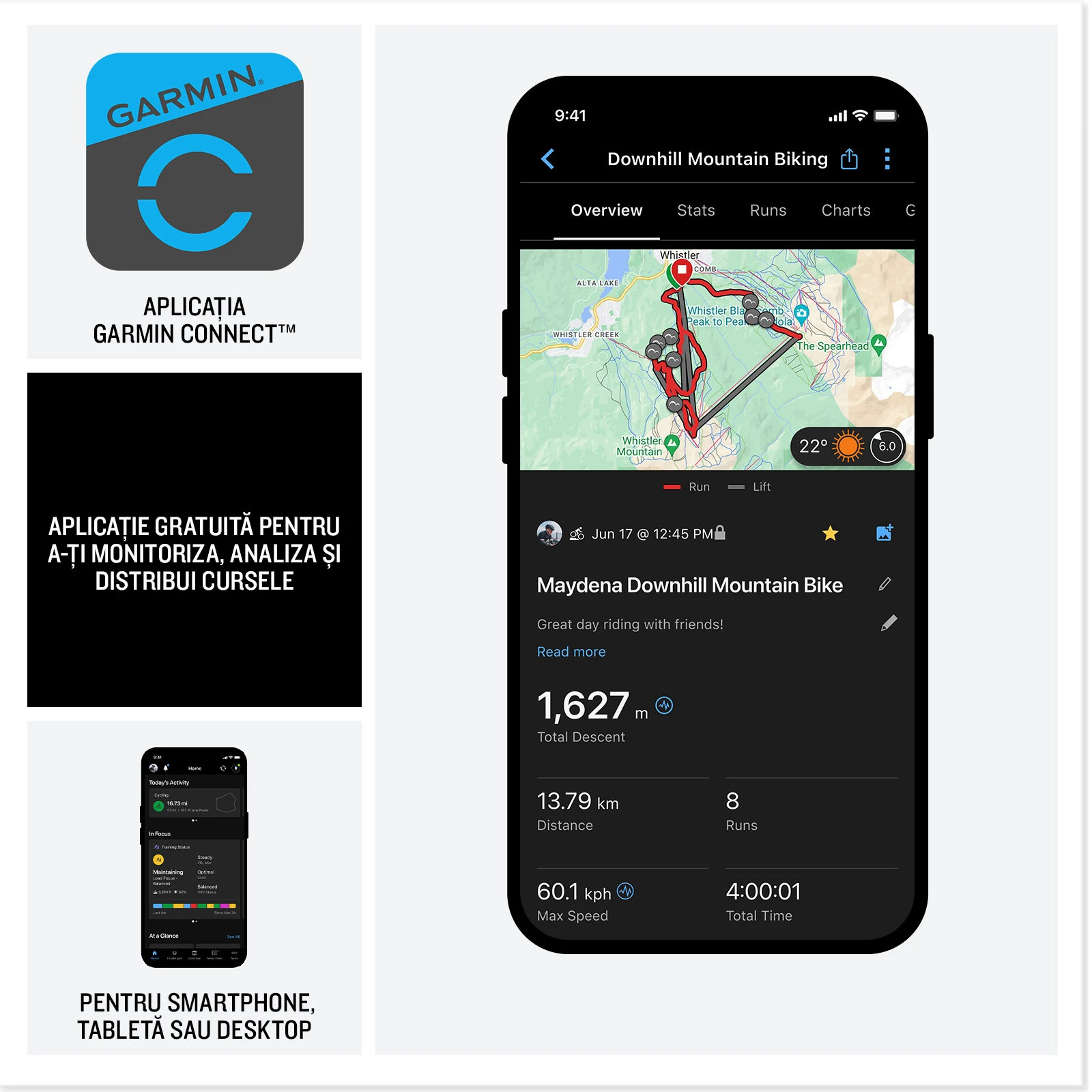 4. Garmin Edge MTB - ciclocomputer cu GPS