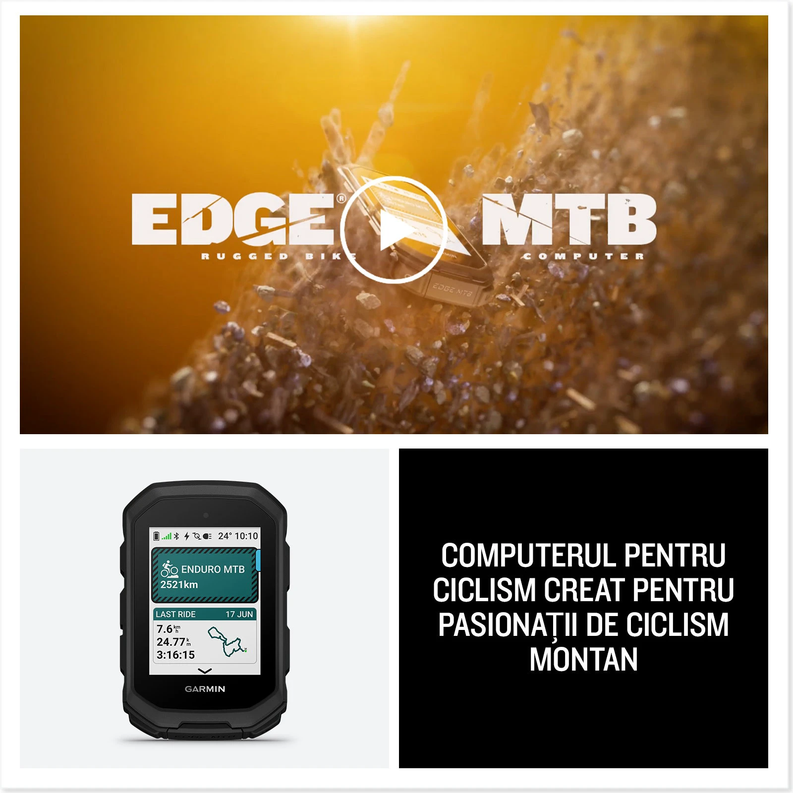 2. Garmin Edge MTB - ciclocomputer cu GPS