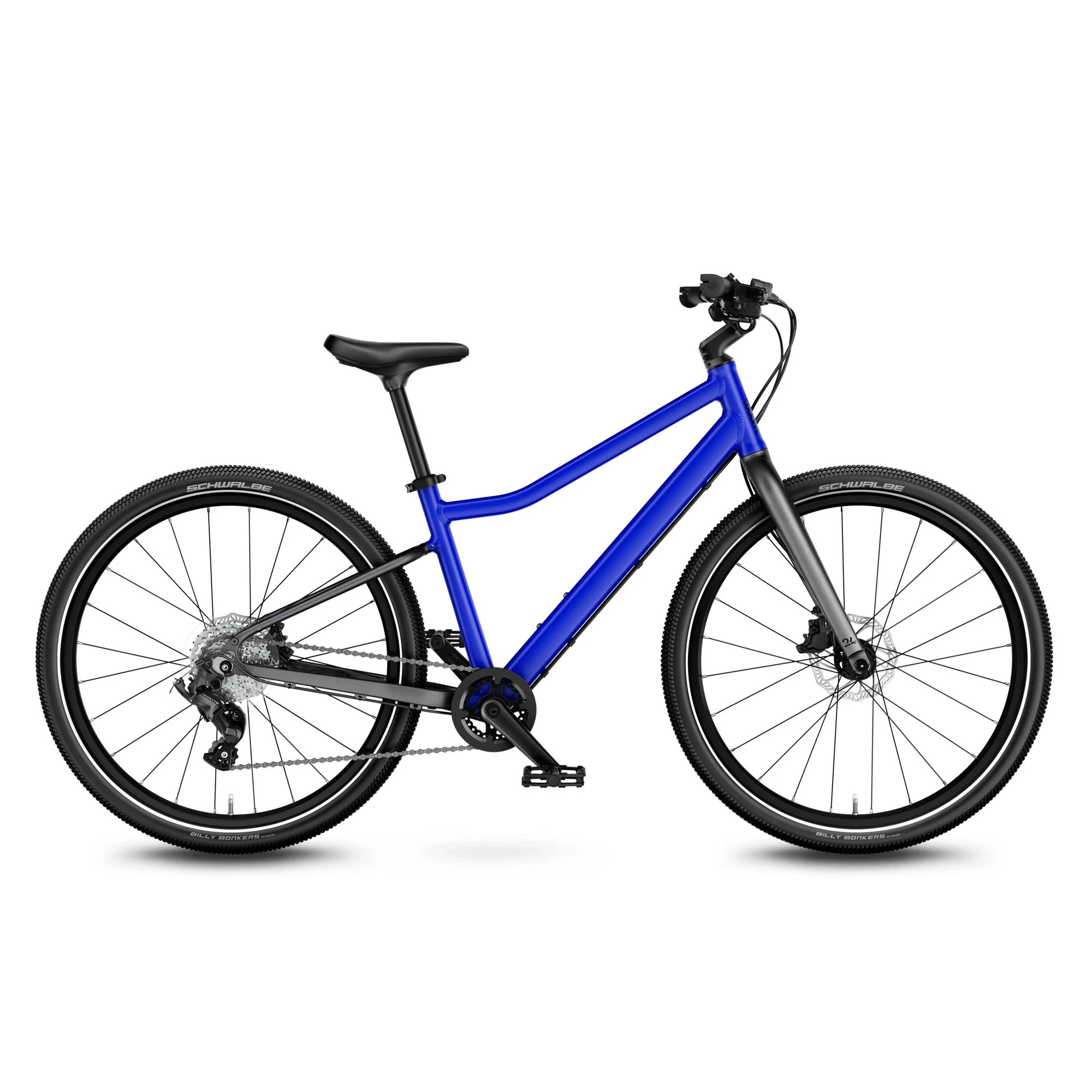 1. Bicicleta copii Woom 5 Explore cu roti 24" albastru magnetic blue