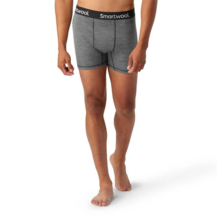 1. Smartwool - boxer merino - Active Boxer Brief Boxed - Gri
