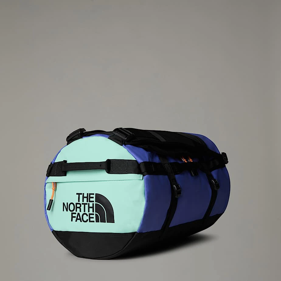 6. The North Face - geanta - Base Camp Duffel Small - Albastru | Portocaliu