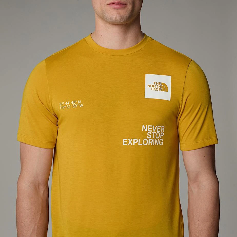 7. The North Face - tricou - M Mountain Foundation Coordinates - Galben