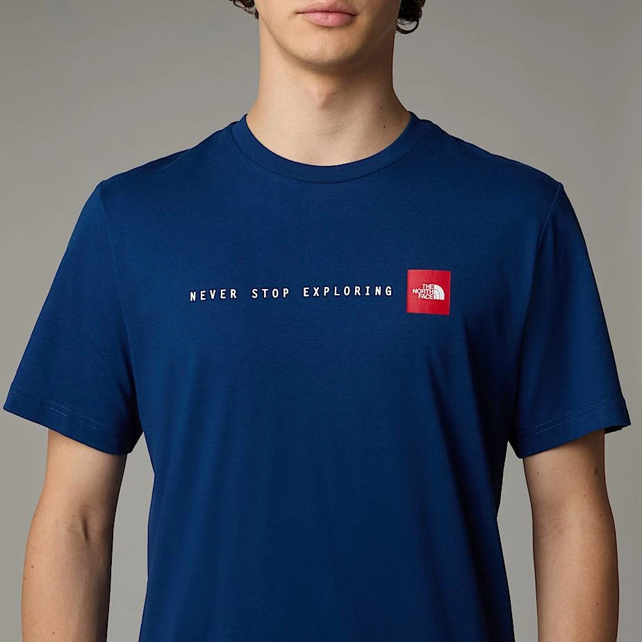 4. The North Face - tricou - M Never Stop Exploring - Albastru