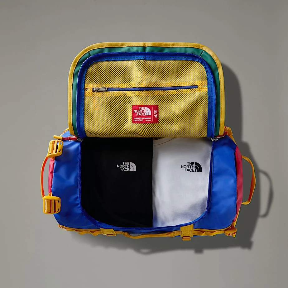 3. The North Face - geanta - Base Camp Duffel Small - Albastru | Rosu | Galben