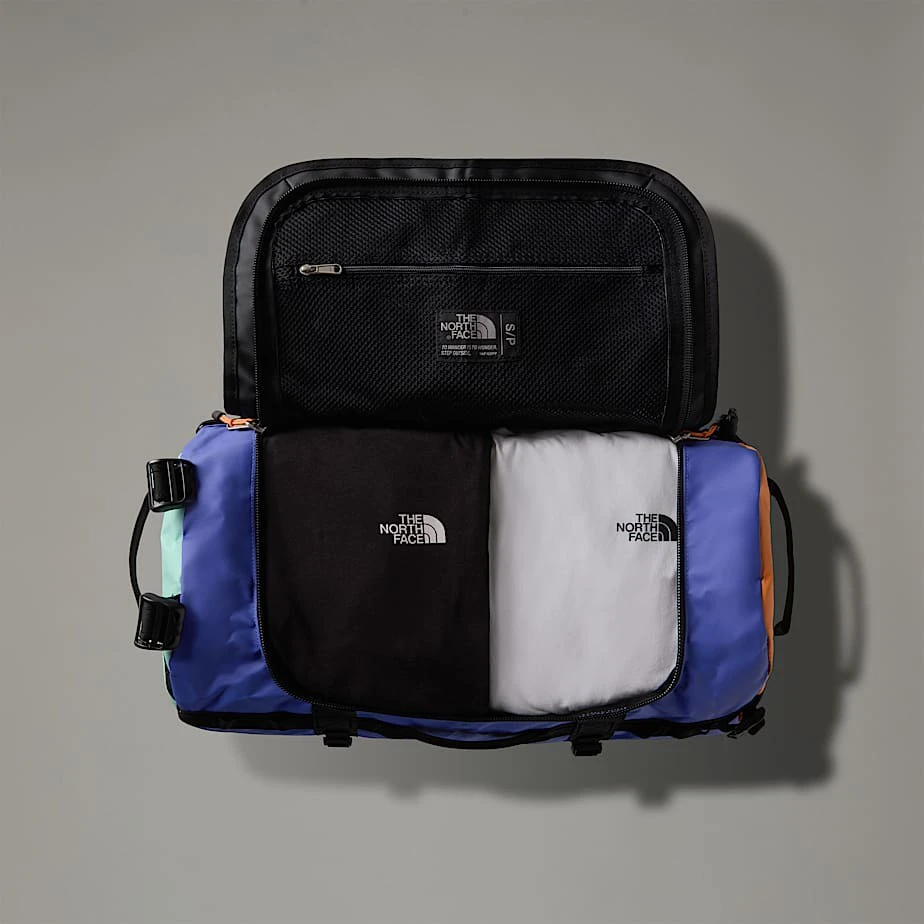 3. The North Face - geanta - Base Camp Duffel Small - Albastru | Portocaliu