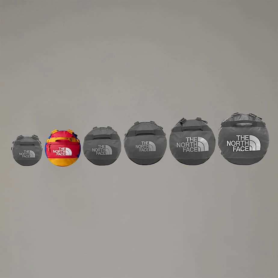 5. The North Face - geanta - Base Camp Duffel Small - Albastru | Rosu | Galben